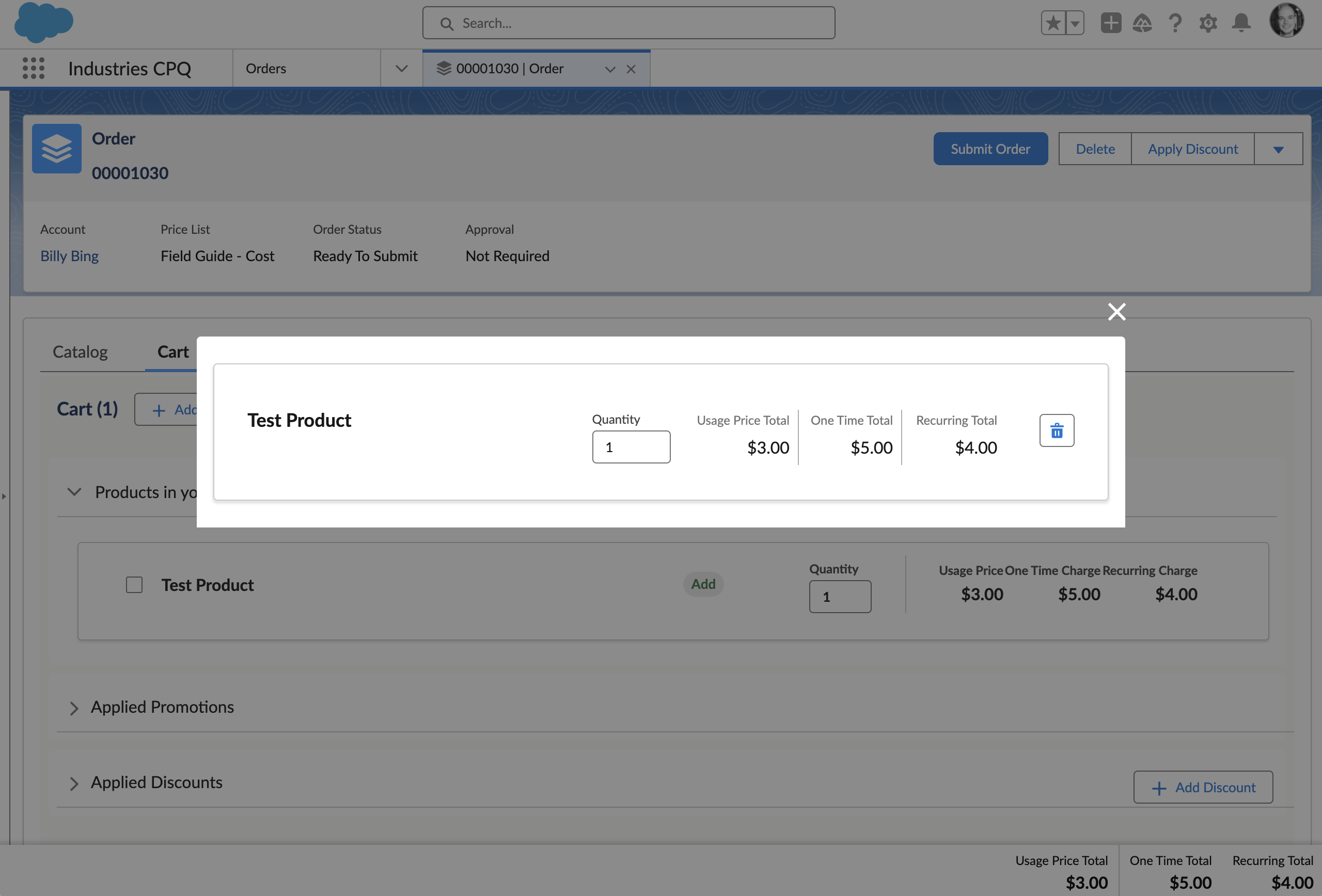 Cart Configure