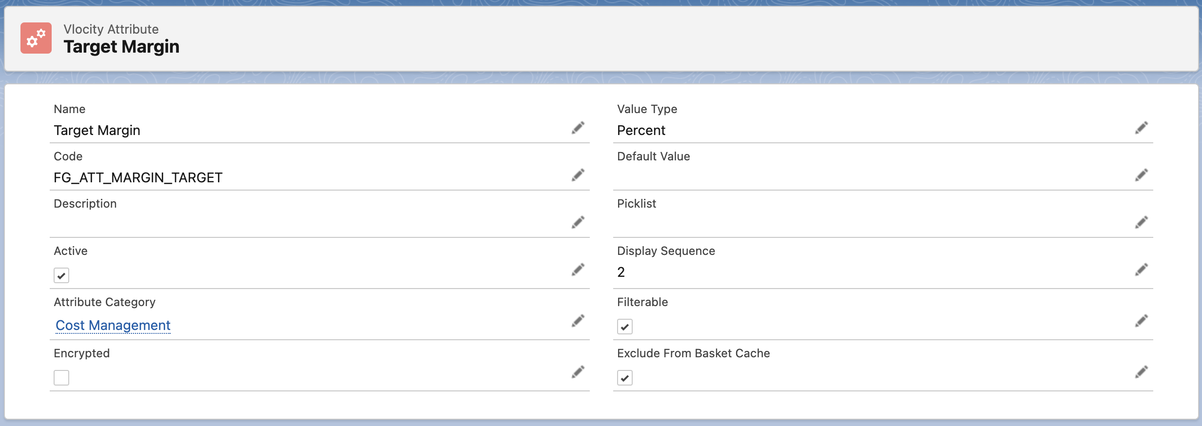 Margin Attribute